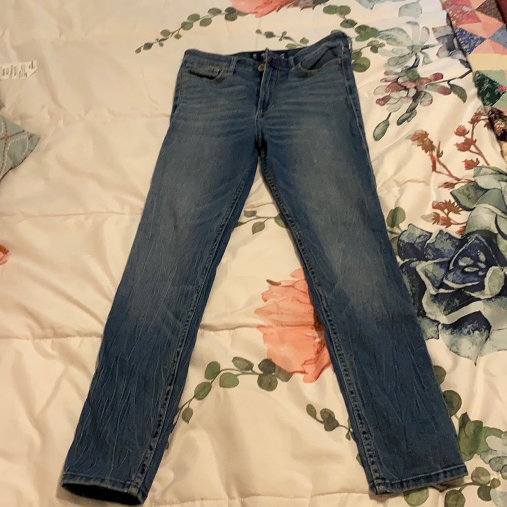 Hollister 5R high rise supper skinny crop jeans